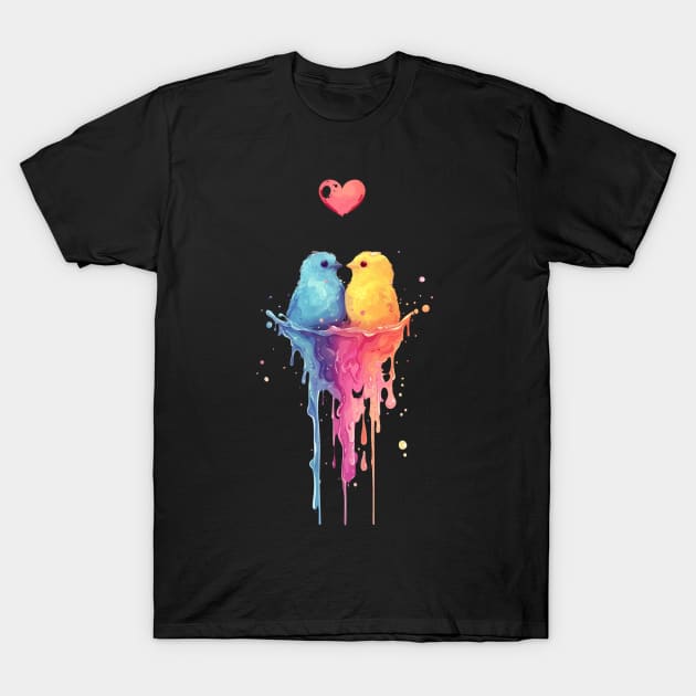 A Nest's Sweet Symphony T-Shirt by Liquid Feline